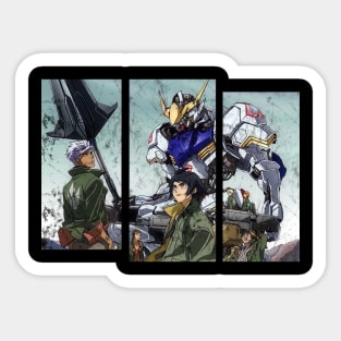 Collage of Tekkadan Team Sticker